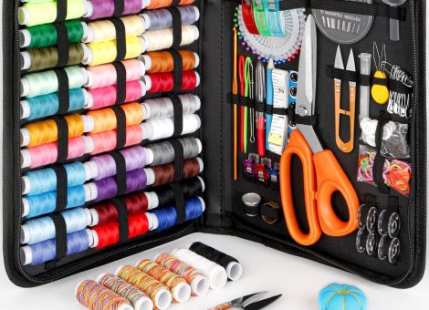 Sewing Kit for Adults,Maxfanay Needle and Thread Kit for Sewing,Professional Sewing Supplies Accessories with Tailor Scissors,43XL Thread,30 Needles,Thread Snips and More for Travel Home Beginners