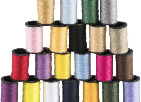 Singer 264 Polyester Thread, Assorted Colors, 24 Spools